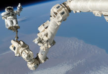Canada arm in space