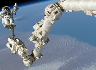 Canada arm in space