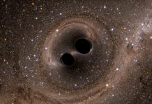 Simulation of two black holes