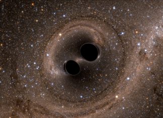 Simulation of two black holes