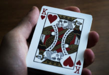 King of hearts playing card