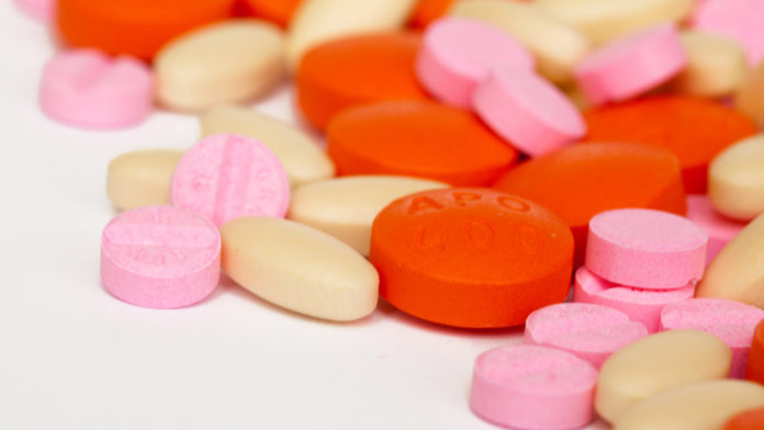 orange pink pills