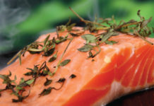 Salmon with herbs