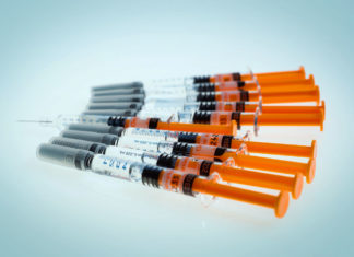 Filled syringes