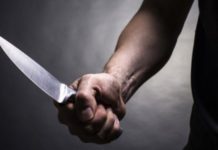 man holding knife