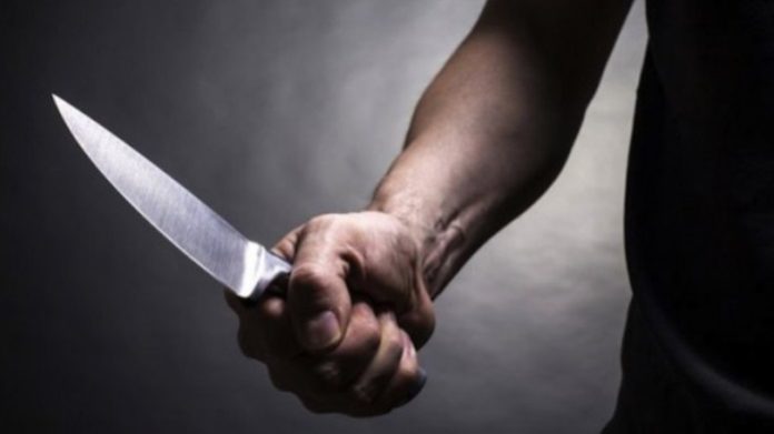 man holding knife